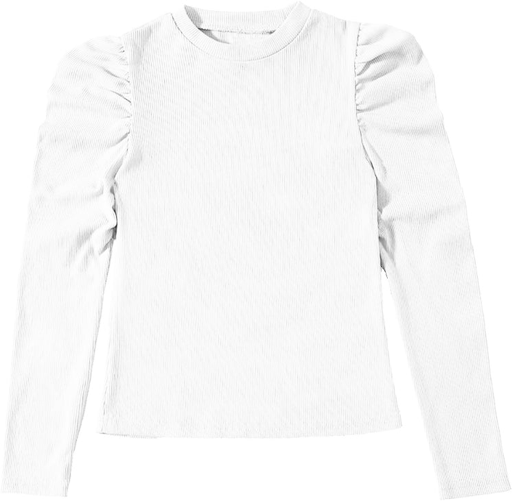 White Knit Top D-1747
