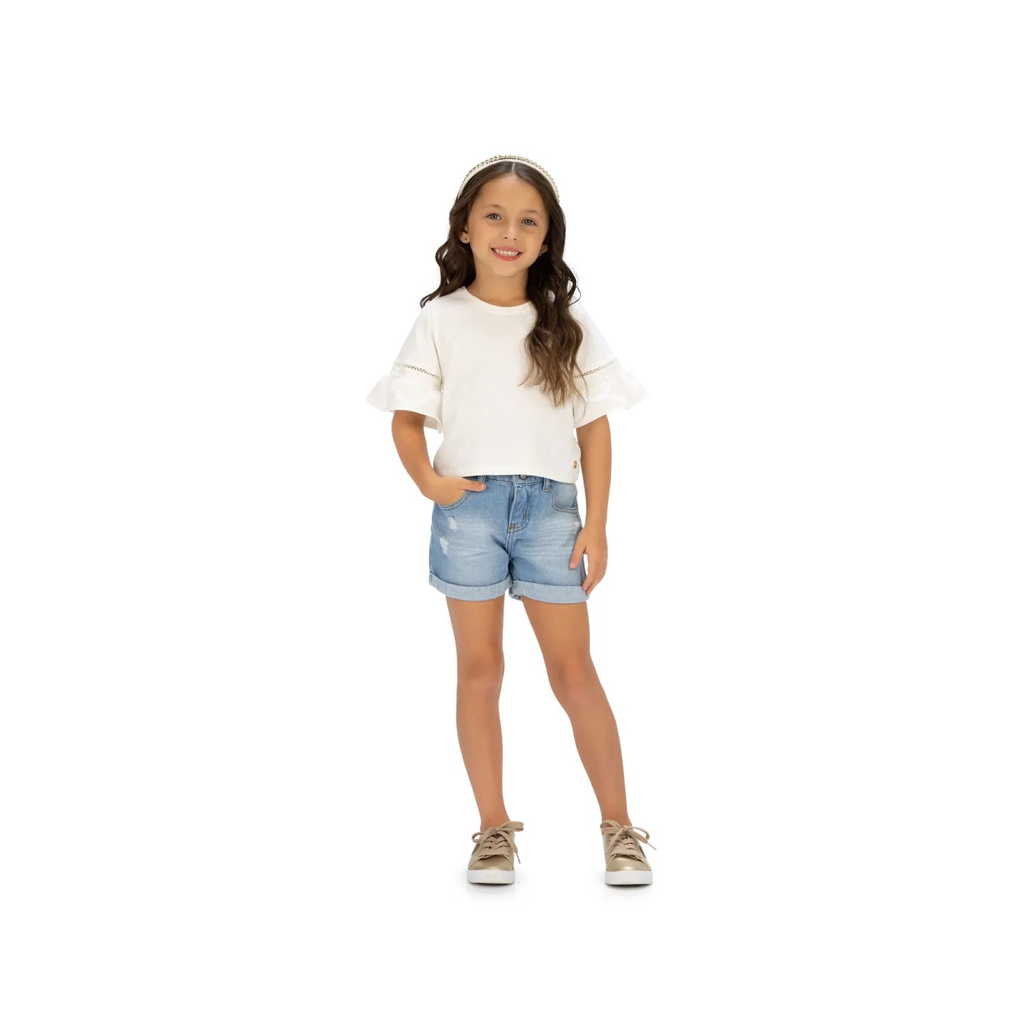 Cropped Ruffle Top 2001355