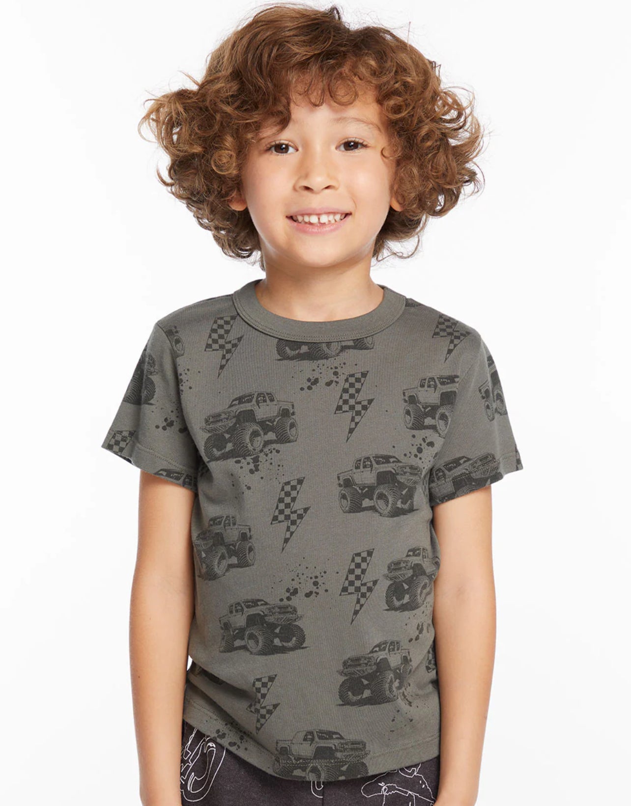 Monster Trucks Tee CB103907-CHK2997-SFRI