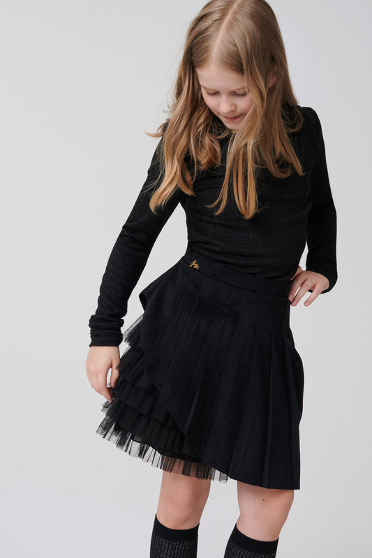 SK07485 Dressy Black Skirt