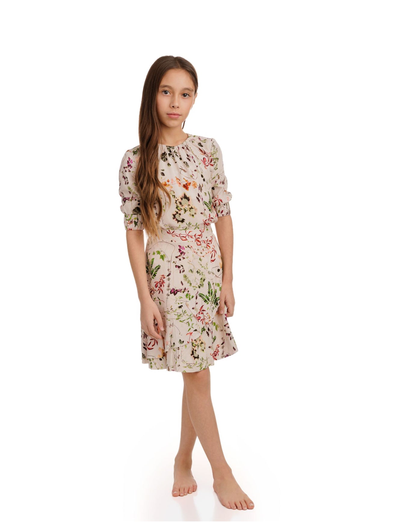 Leaf Printed Skirt GS51550ST-A