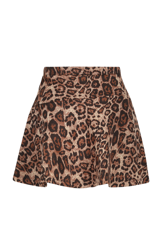 F508-5710 Animal Print Skirt