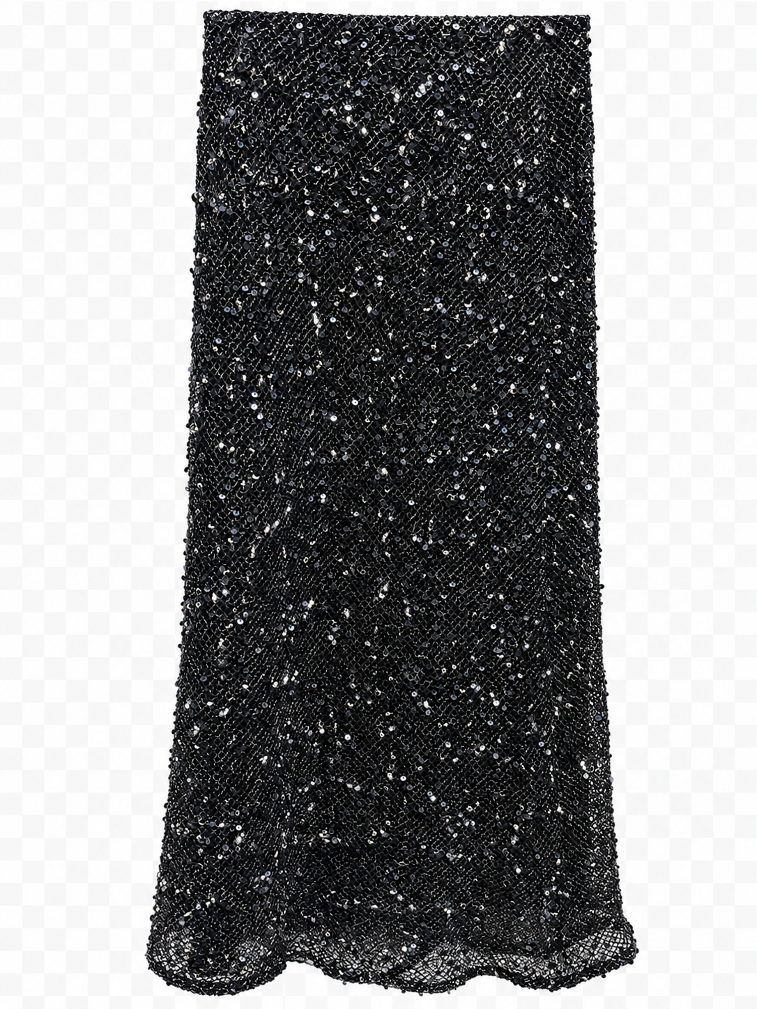 Leah Navy and Black Mesh Print Slip Skirt J262-6683
