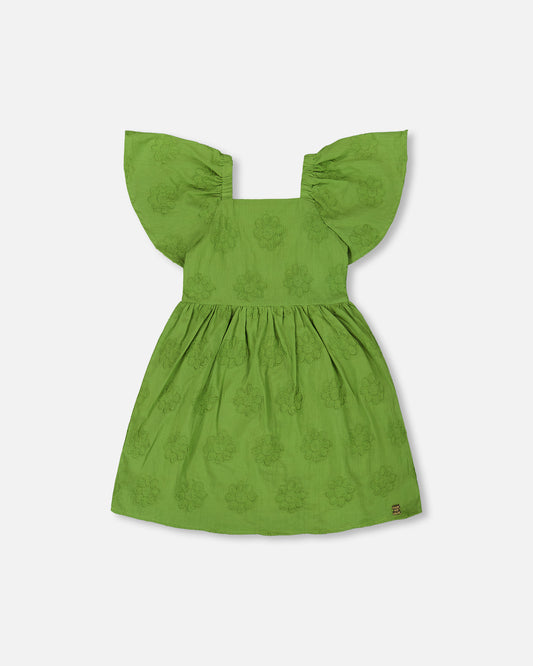 Embroidered Frill Dress G30O88