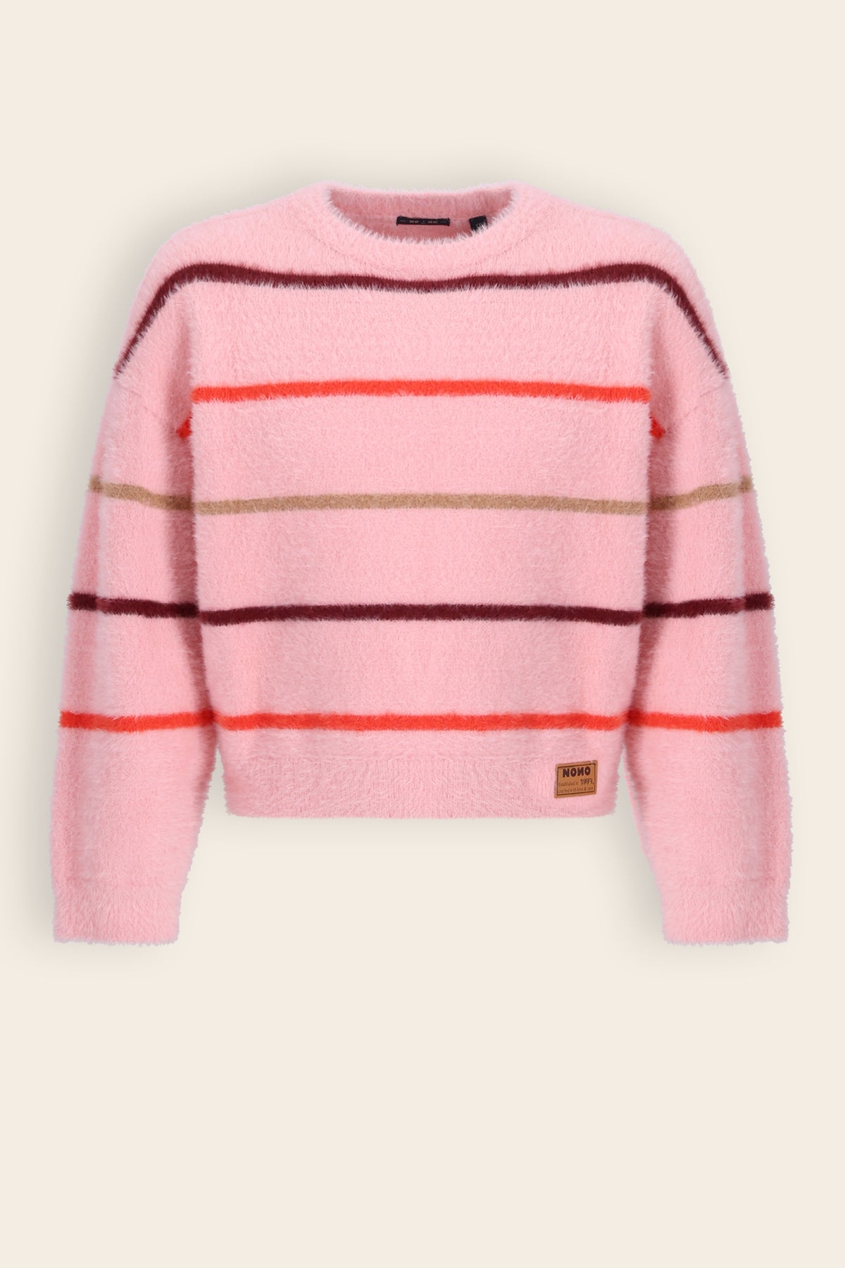 N609-5312 Keson Peach Knitted Soft Sweater