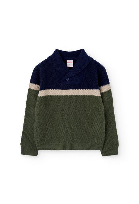 732158-4734 Boys Knit Pullover