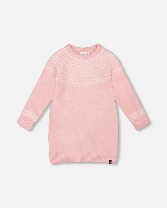 H20MT86 Knitted Dress w/ Norwegian Jacquard