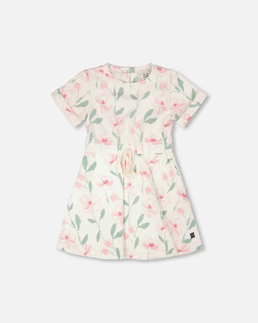 Printed French Terry Dress H30K85