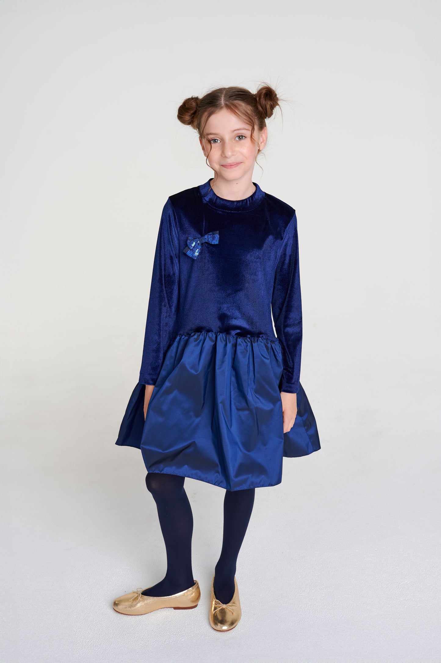 Velvety Blue Dress DSL0337