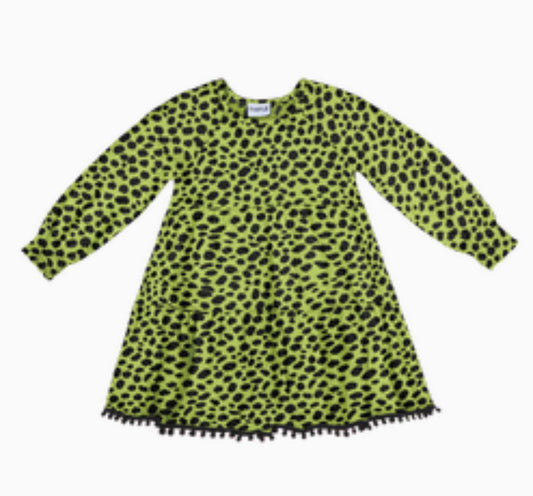 Neon Leopard Print Dress