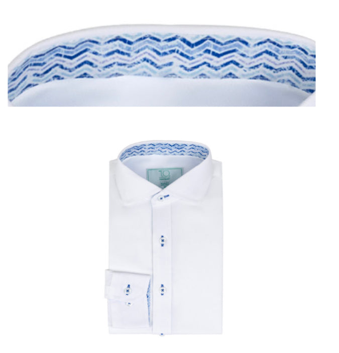 Husky Long Sleeve Contrast Shirt CSO69-AH