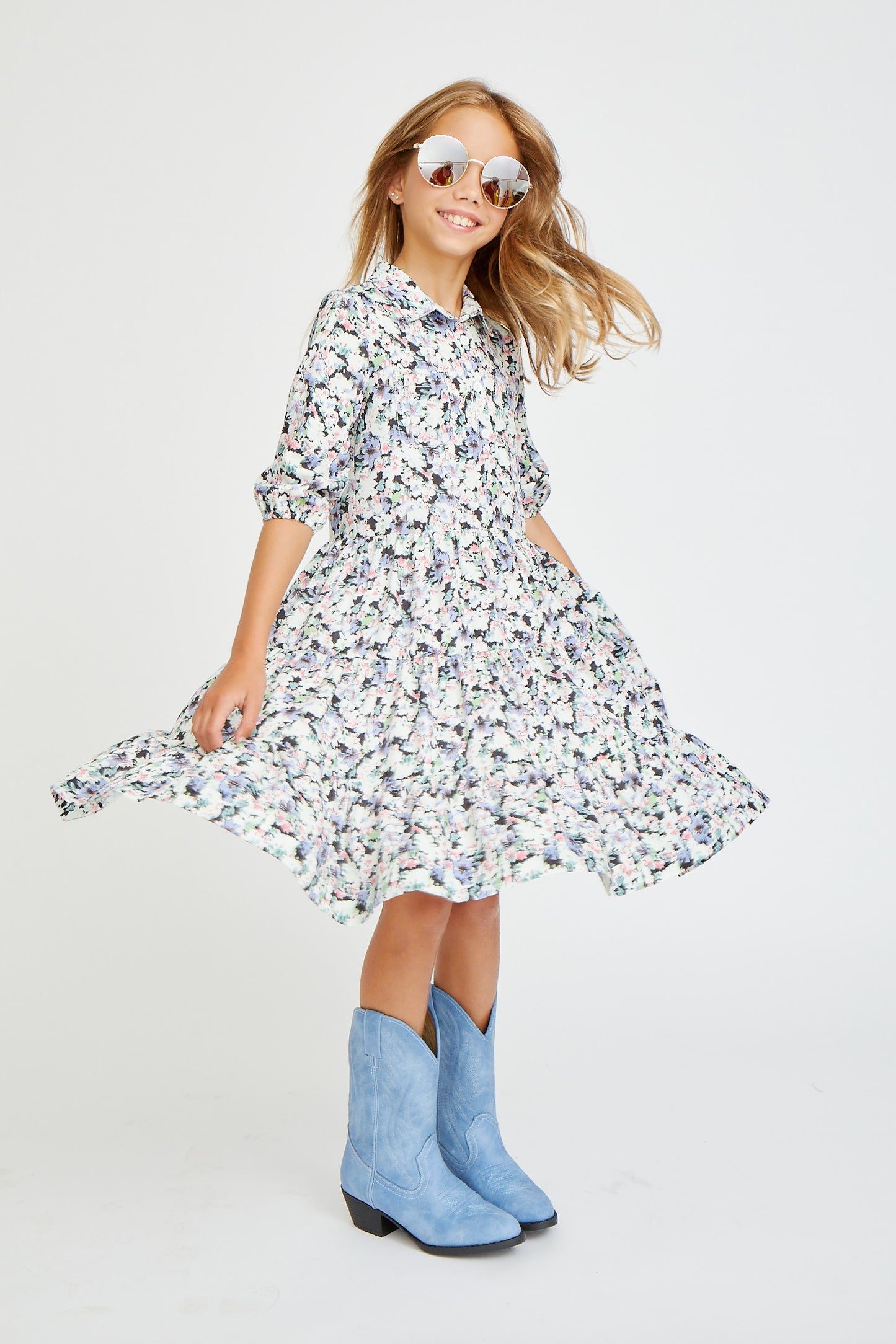 Floral Detail Dress 1102