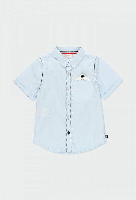 Short Sleeve Pocket Square Shirt 734206