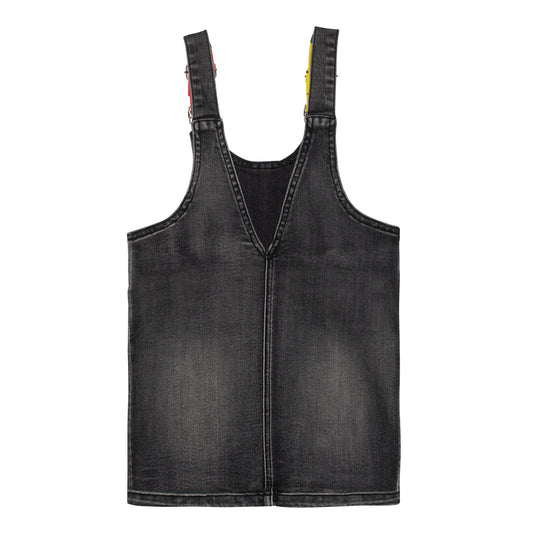 Black Denim Patch Jumper C30E44