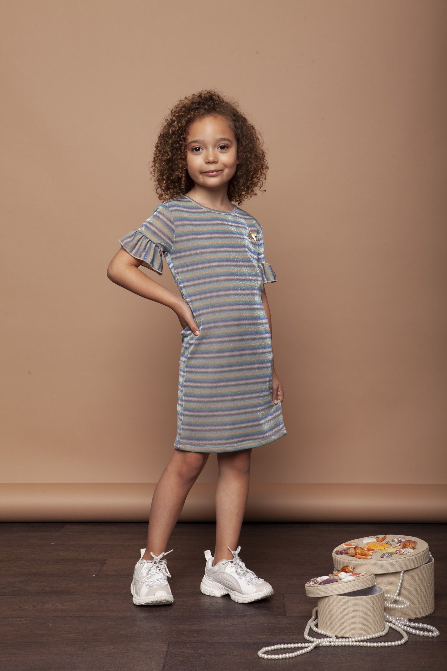 Glitter Stripe Dress