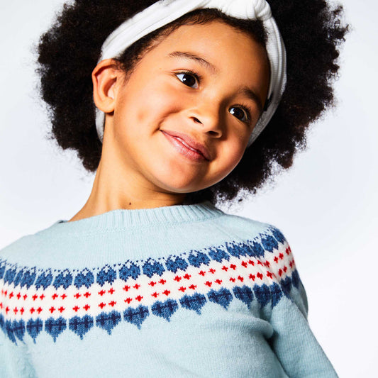 Blue Heart Sweater E20HT31