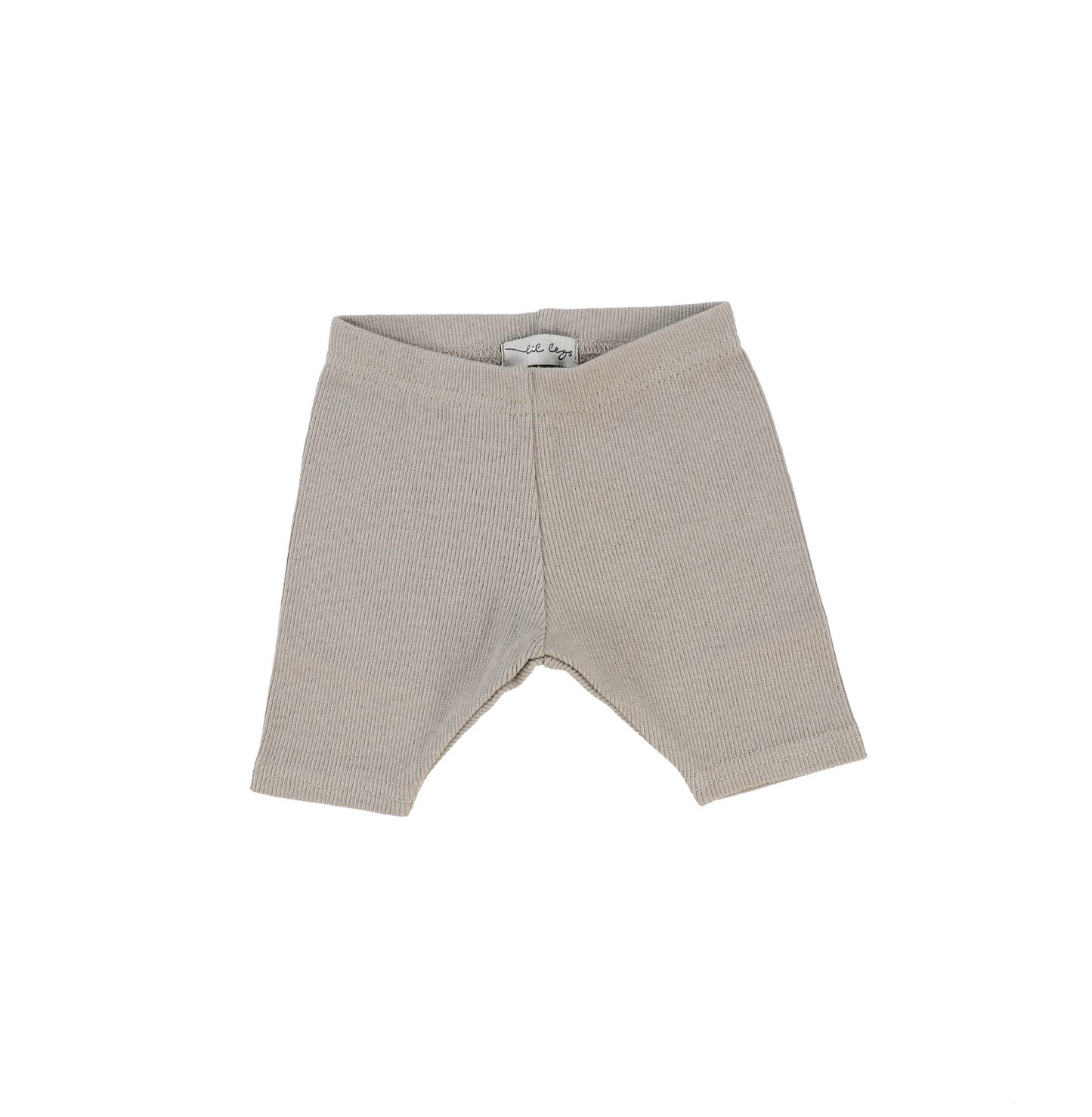 Taupe Ribbed Short Leggings