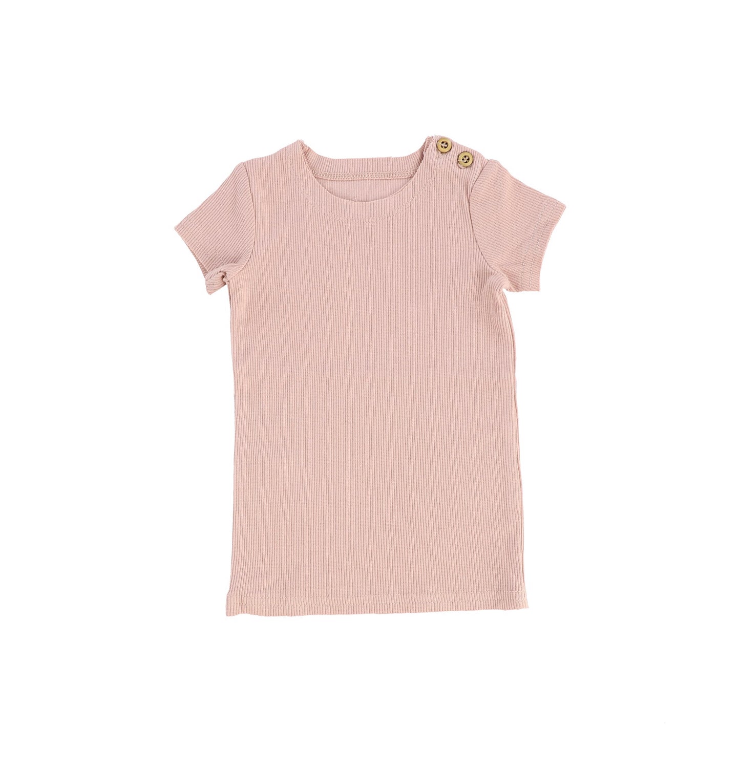 Blush Short sleeve Ribbed T-shirt