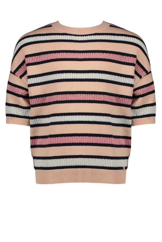 Kess Knitted Striped Lightweight Top N112-5309