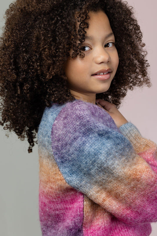 KiraB Rainbow Yarn Knitted Sweater N208-5315