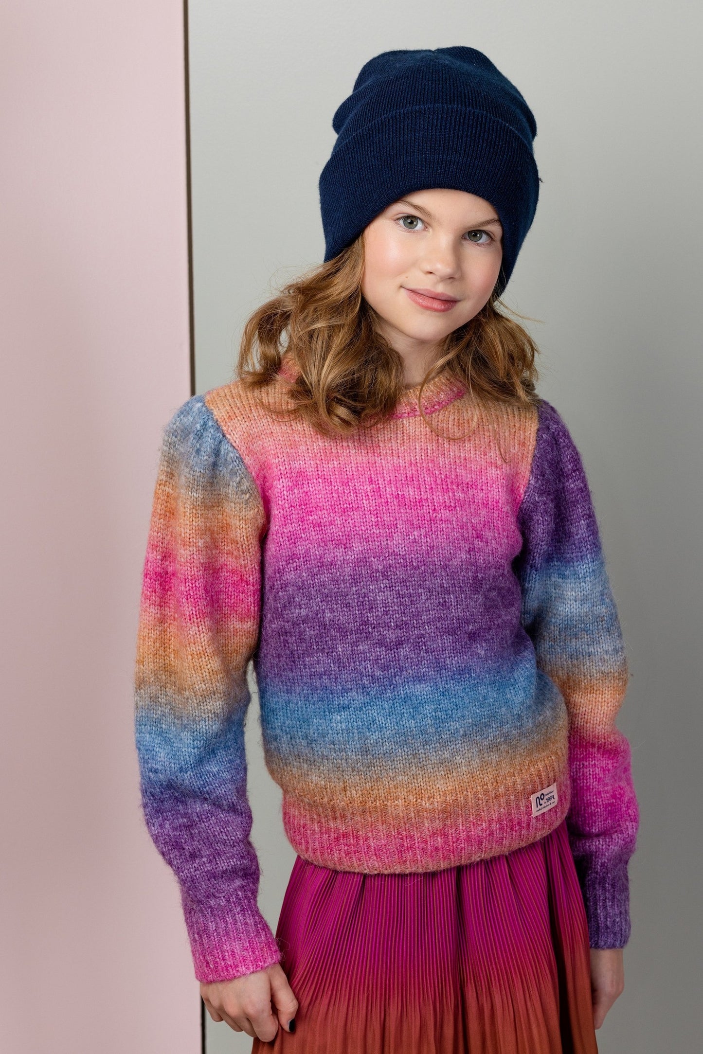 KiraB Rainbow Yarn Knitted Sweater N208-5315