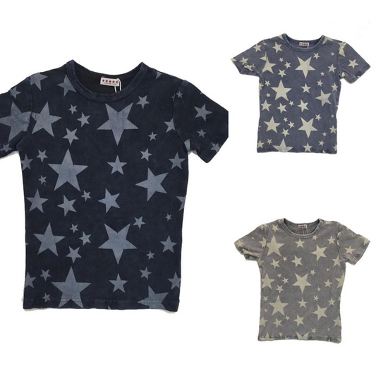 Short Sleeve Acid Wash Tee 4132B