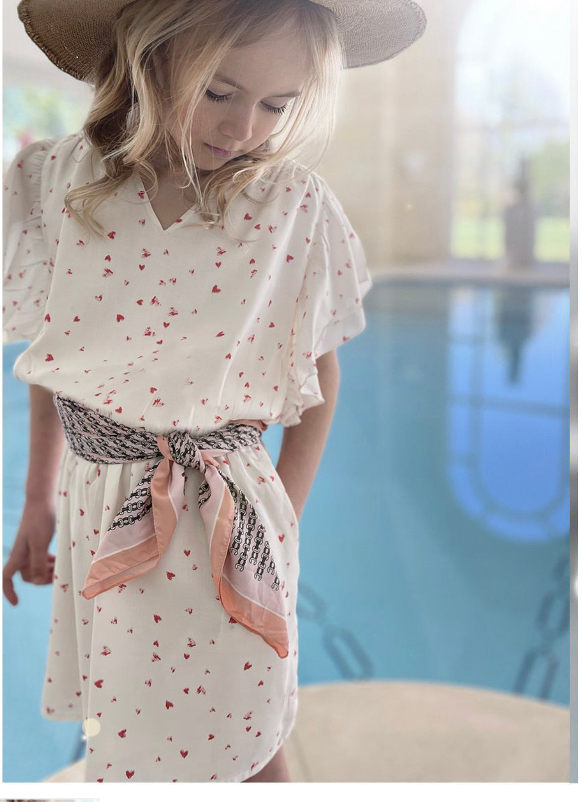 Tica Heart Stamp Dress ss3165