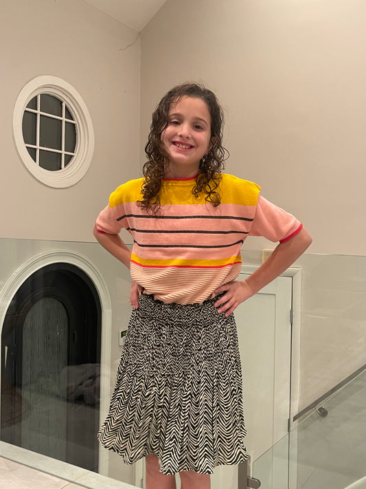 Crepe Plisse Skirt F202-5701