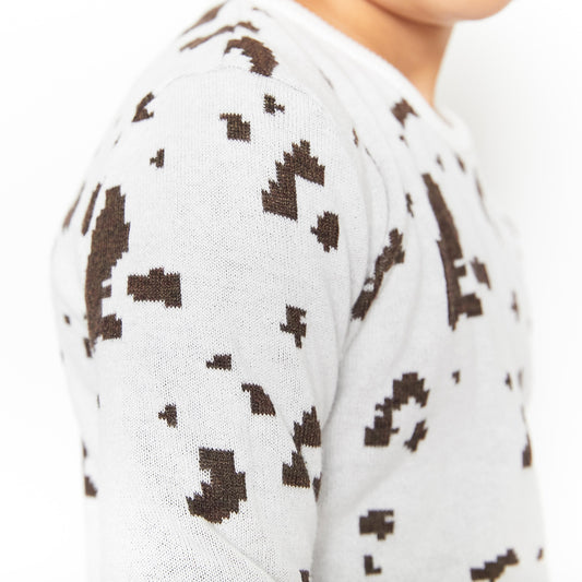Cowhide Cable Sweater G2006