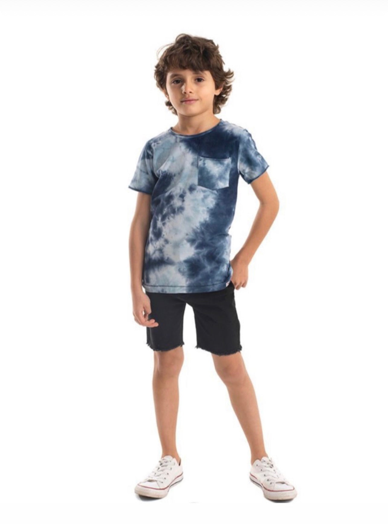 Navy Tie Dye Concert Tee