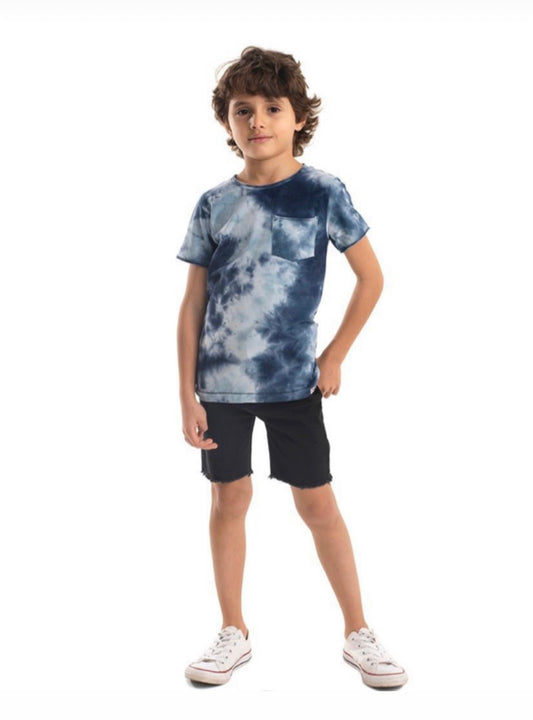 Navy Tie Dye Concert Tee