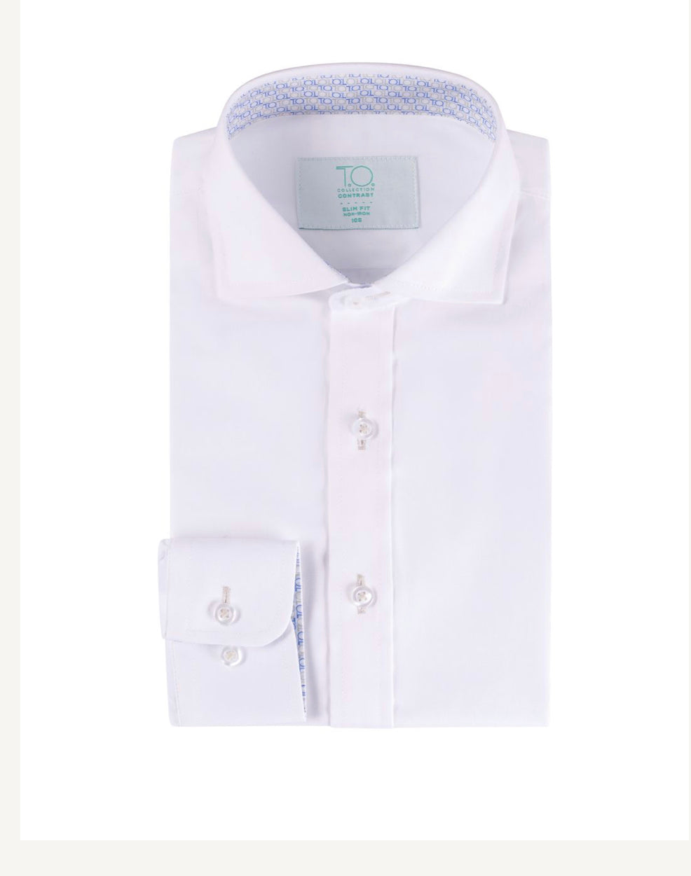 T.O. Slim Long Sleeve White Shirt TOCBSB