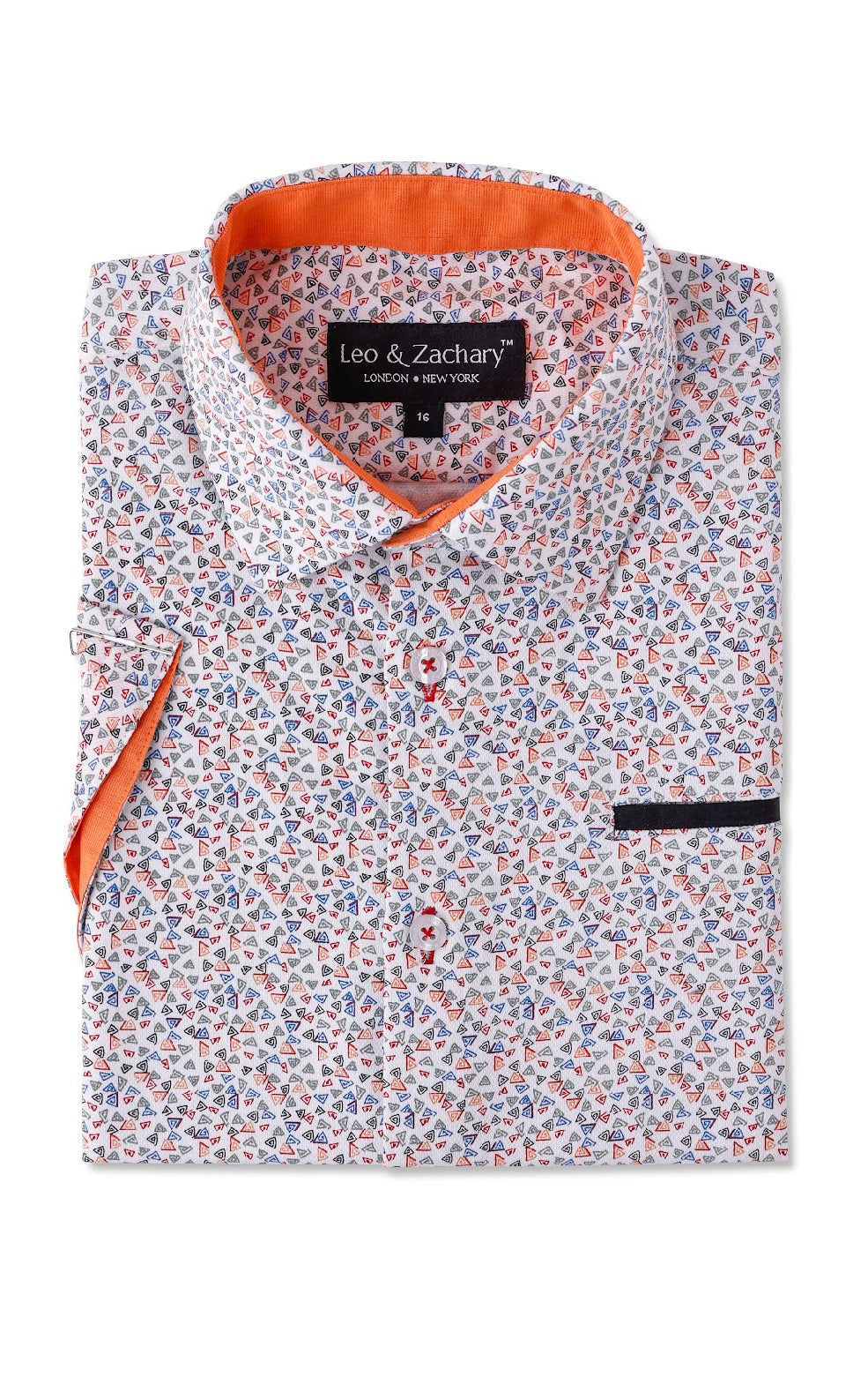 Short Sleeve Dress Shirt 5872 exuma squiggles