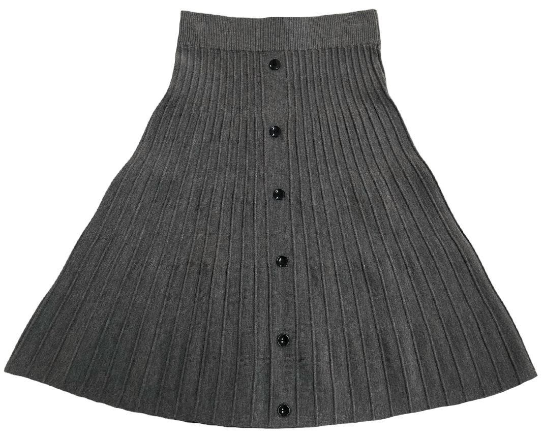 Knit Buttoned Skirt MB-1232