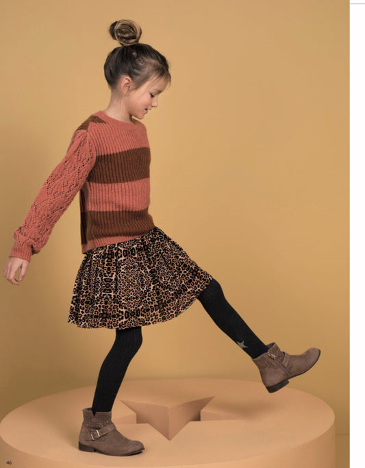 Printed Mesh Skirt
