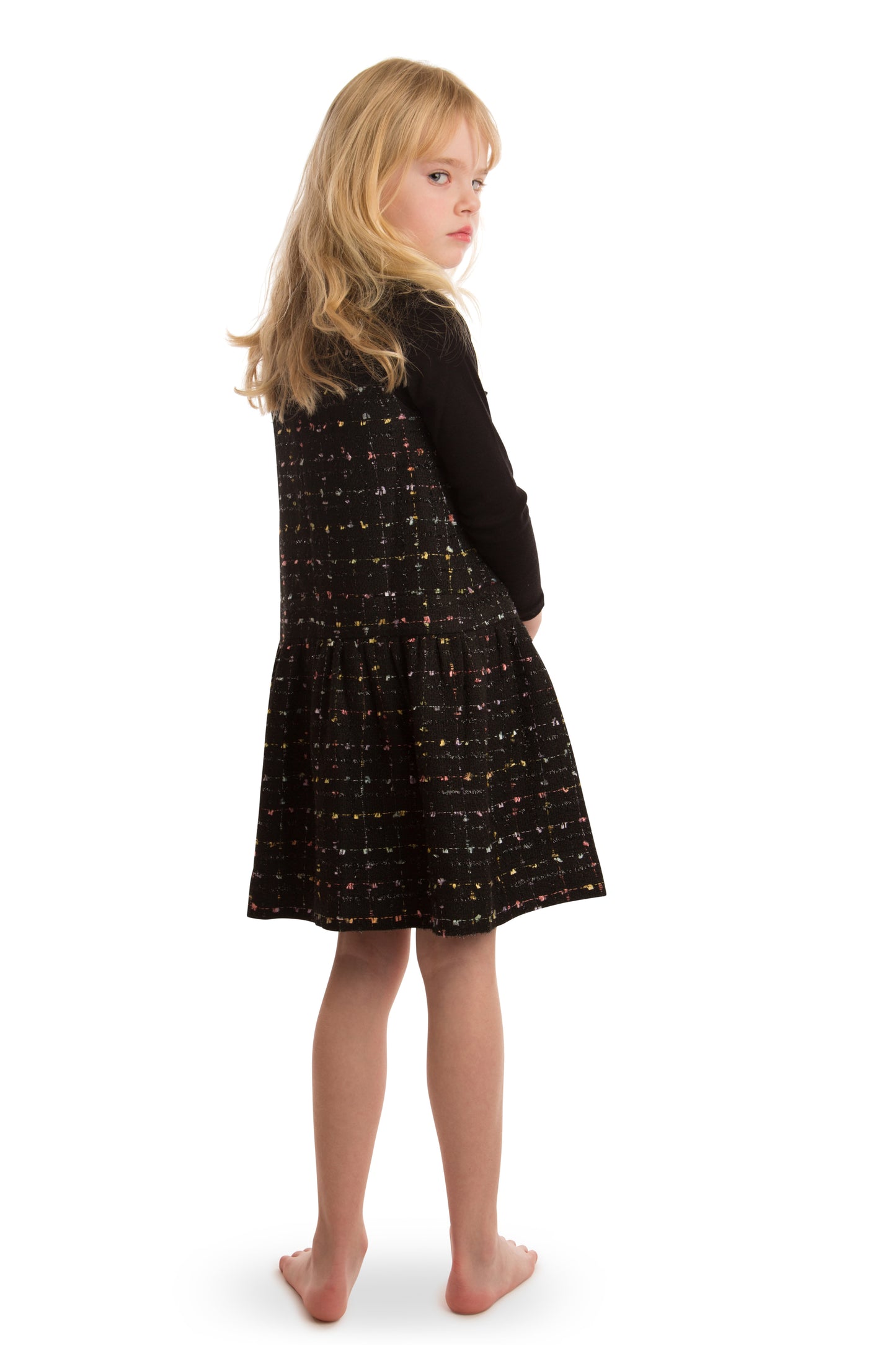 Tweed Bow Dress SNK932