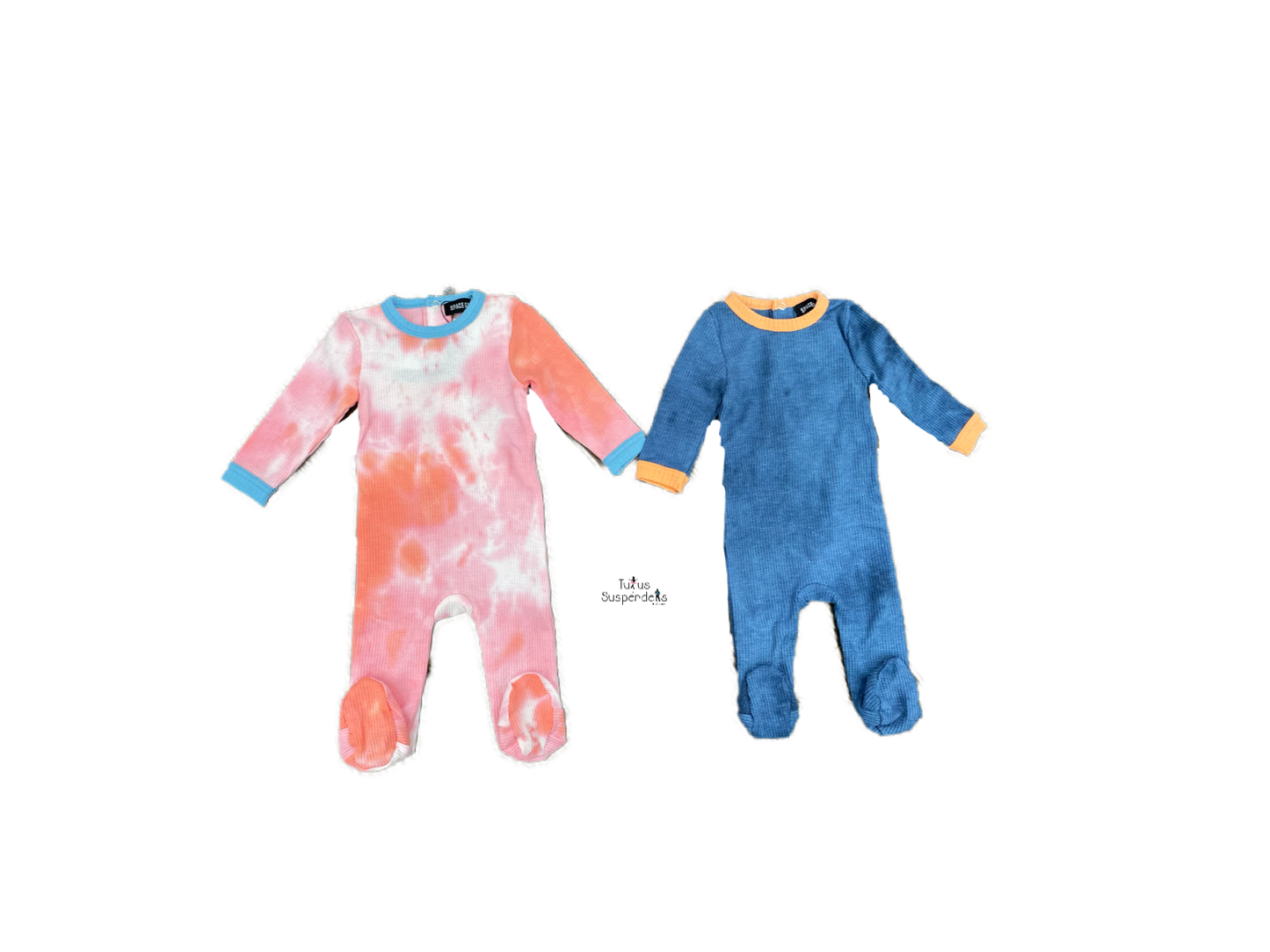 Waffle Tie Dye Romper y1412b