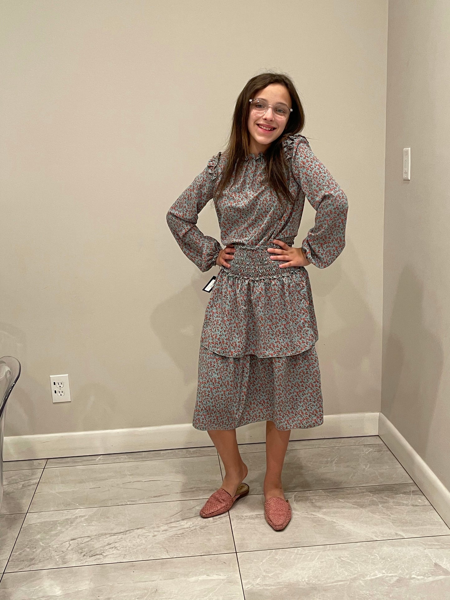 Smocked Floral Set YT2704S/2705T
