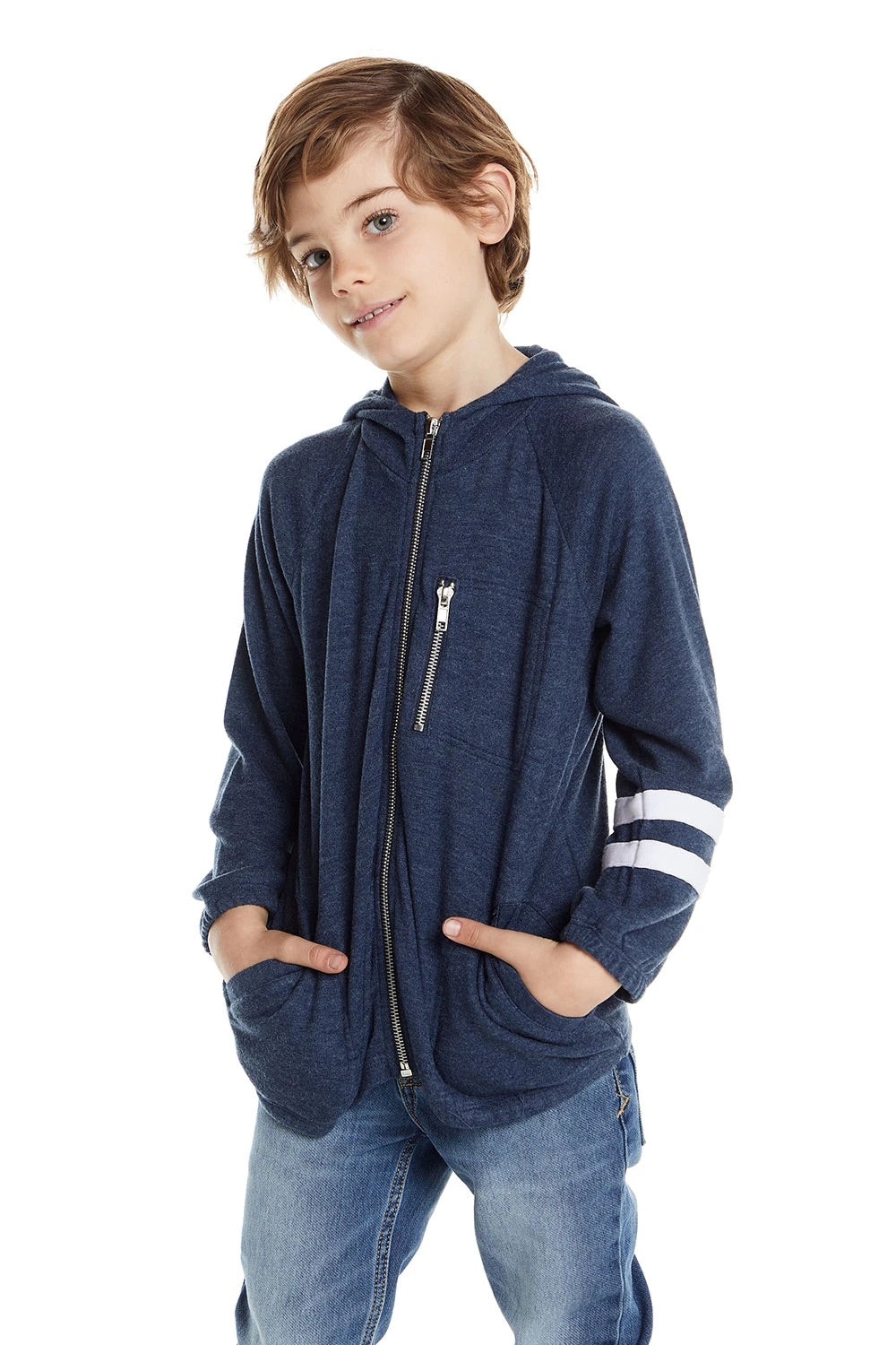 Striped Zip Up