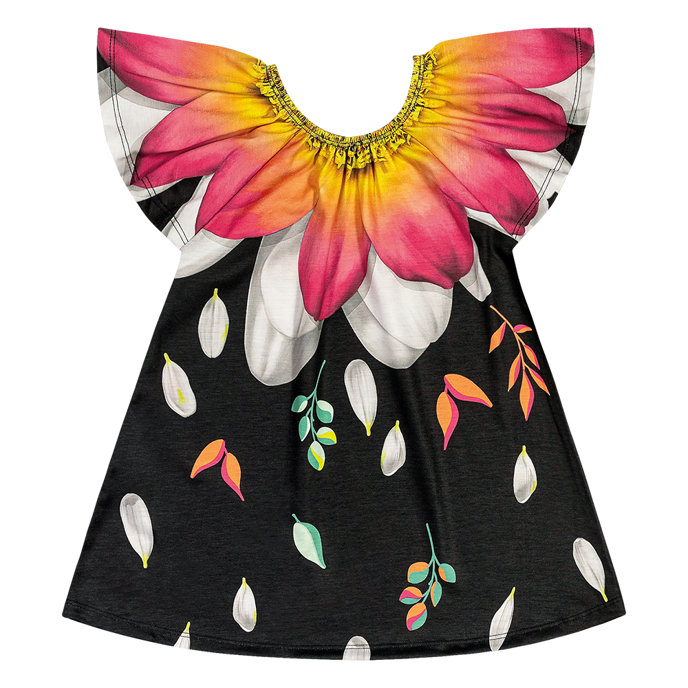 Flower Collar Dress 600927