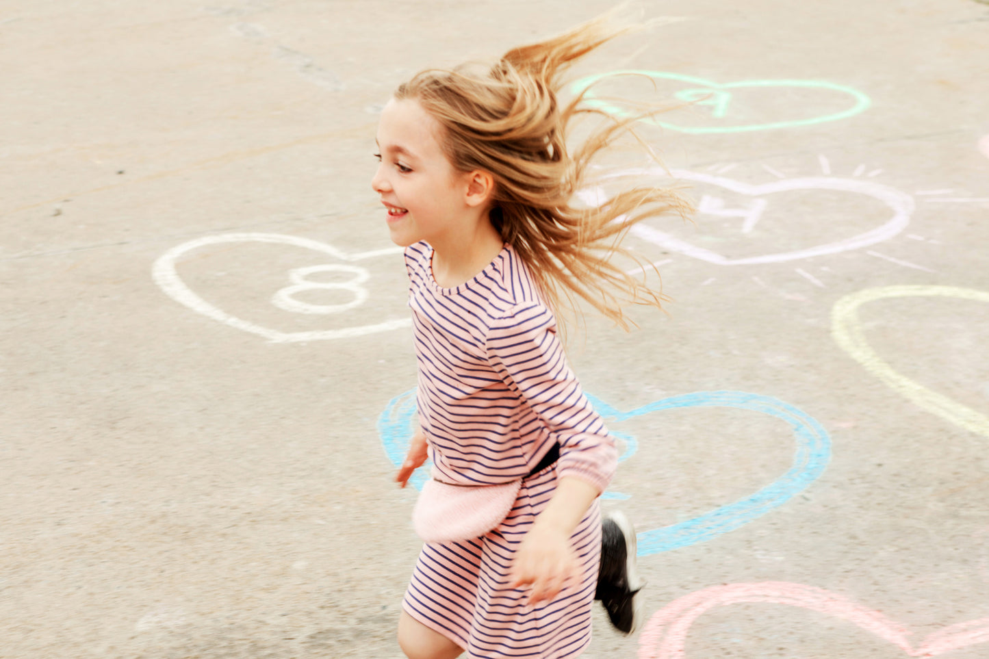 Striped Pouch Dress D20I94