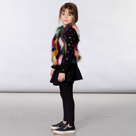 Colorful Furry Vest