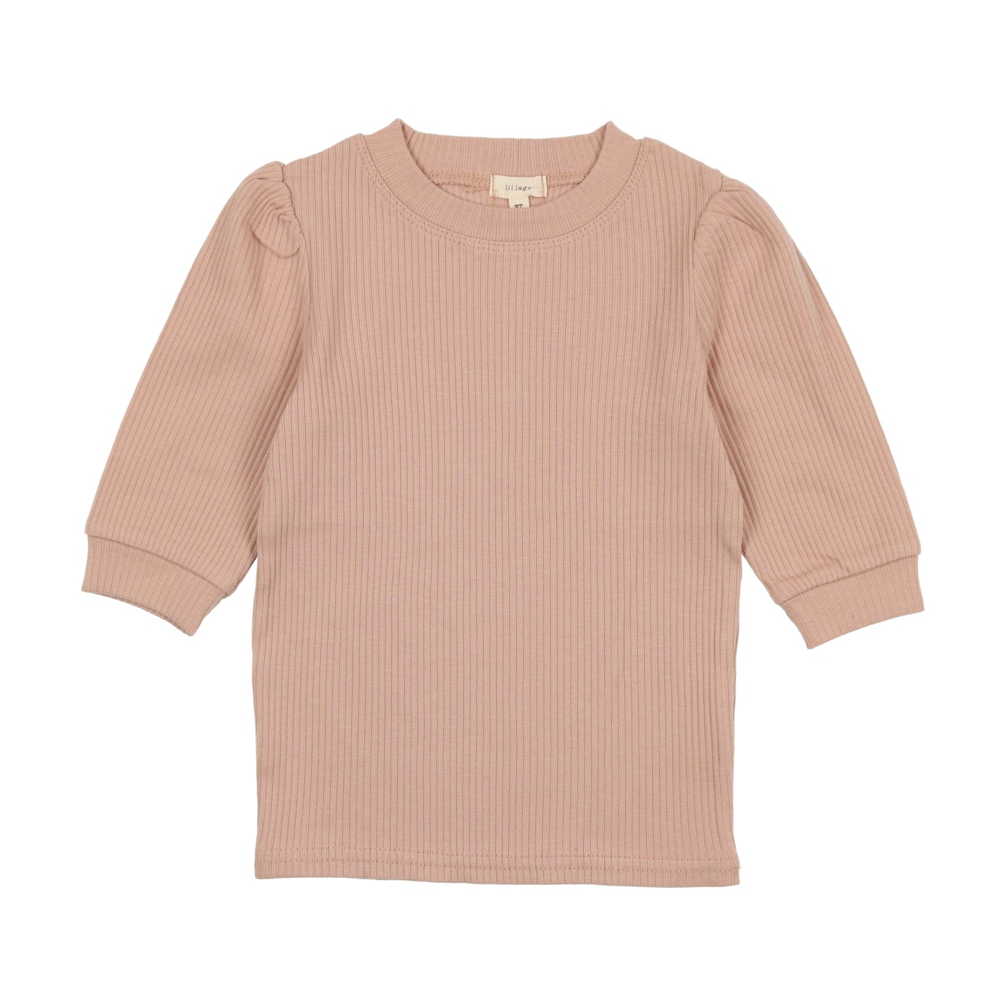 Ribbed Puff 3/4 Sleeve Tee TQPST