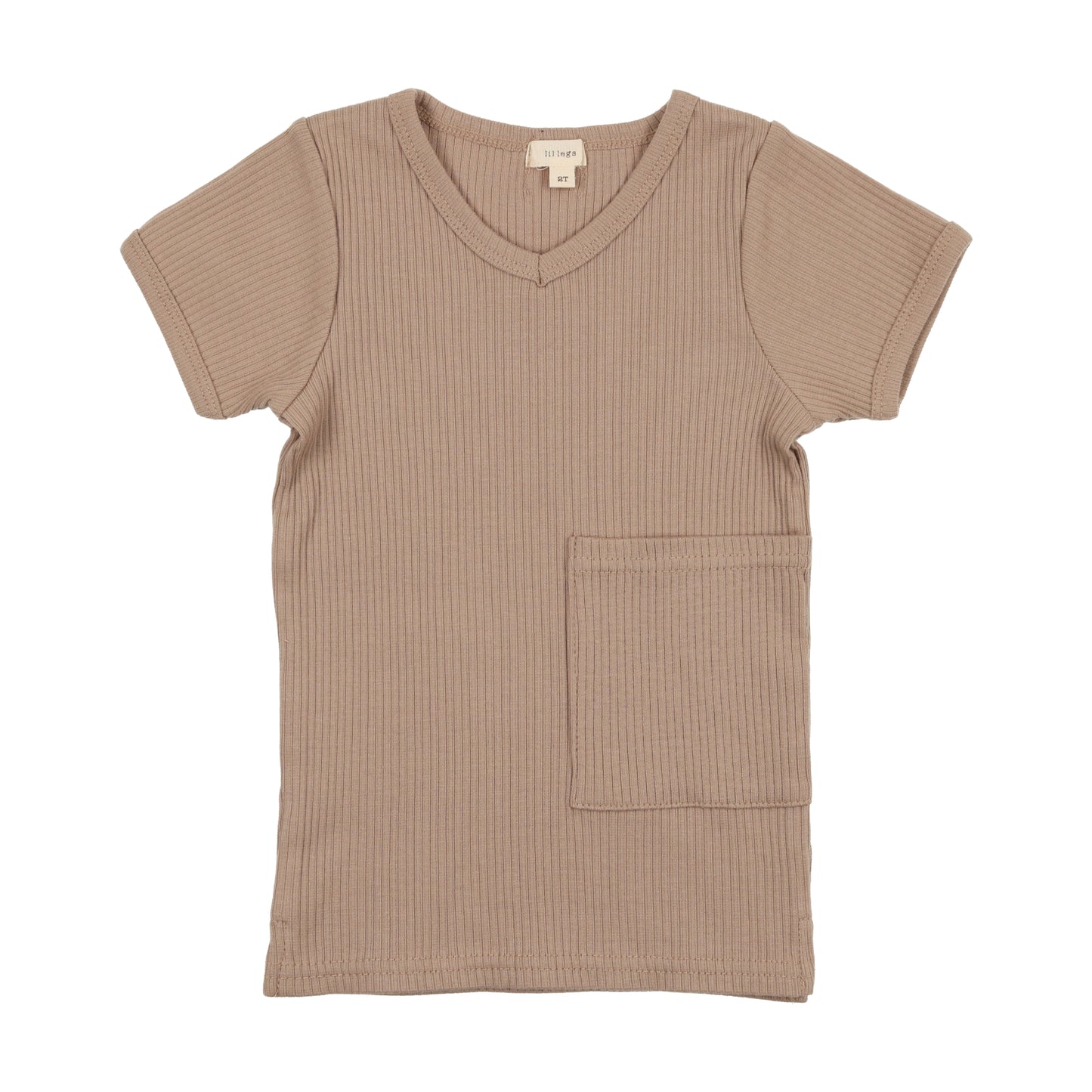 Ribbed Short Sleeve Pocket V-Tee RVT