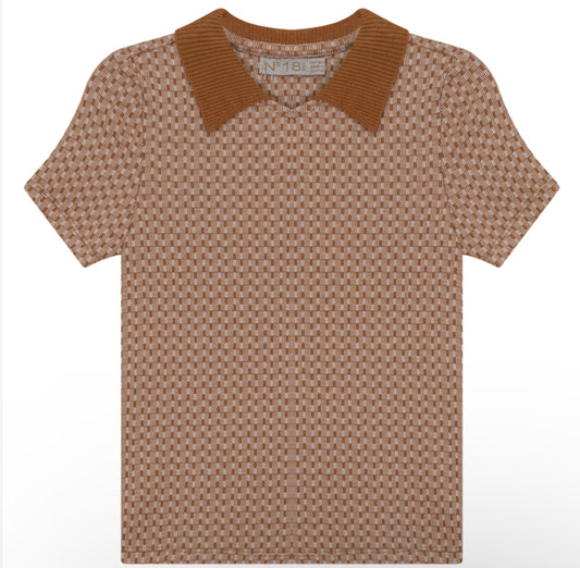 Grid print short sleeve shirt SB2CY1675