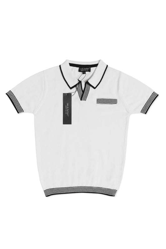 Leo Short sleeve cotton sweater polo