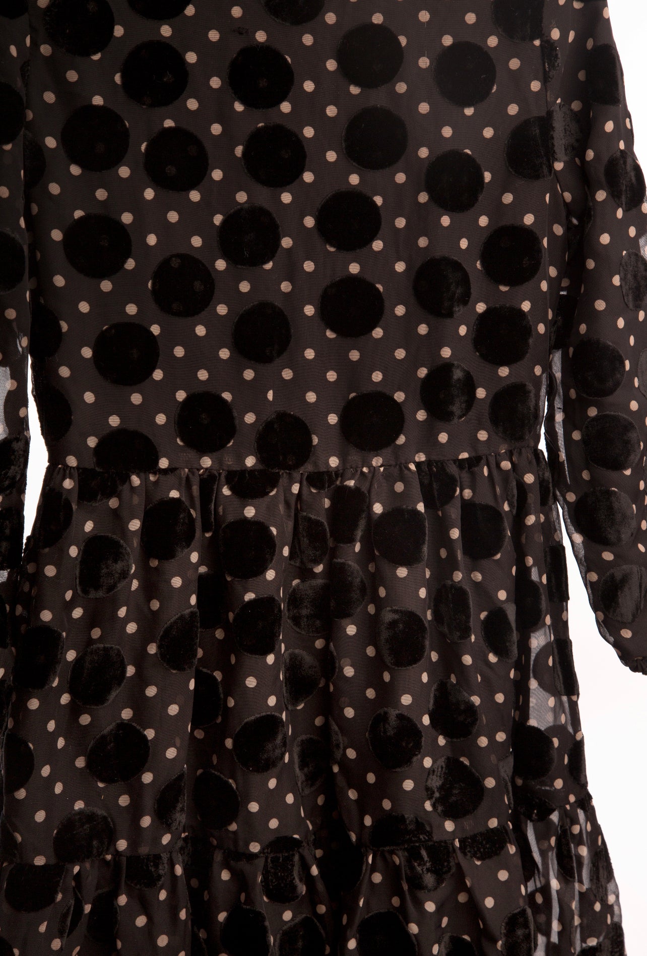 Velvet Polka Dot Dress SNK3225