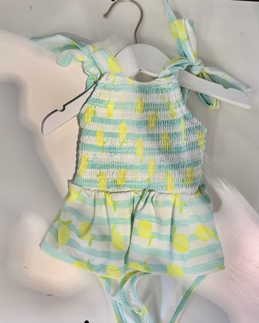 Printed Smocked Swimsuit CY1491