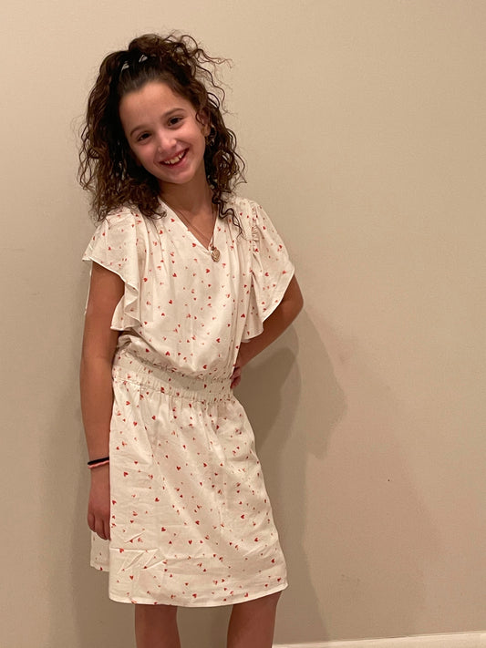 Tica Heart Stamp Dress ss3165