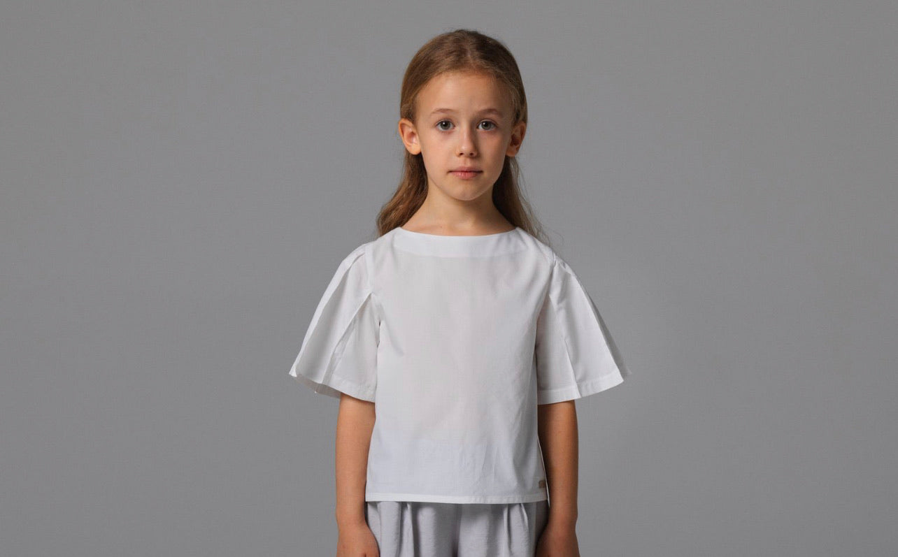 Pleated Sleeve Shirt